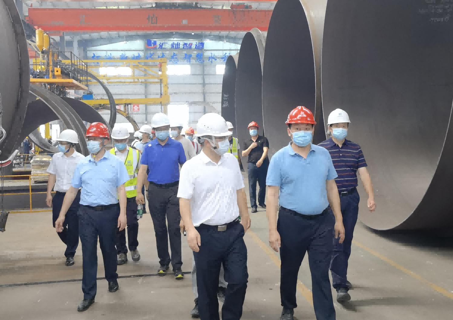 廣東粵?；浳鞴┧邢薰绢I導蒞臨我司考察調研